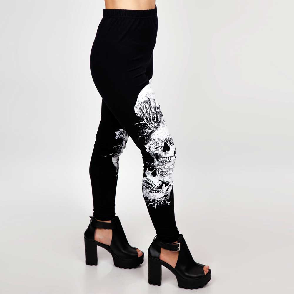 Jawbreaker - Still evil Leggings - Noir/Blanc